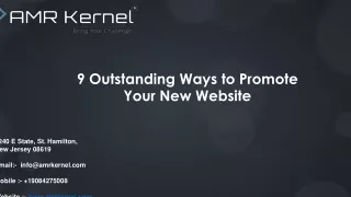 9 Outstanding ways to promote your new website
