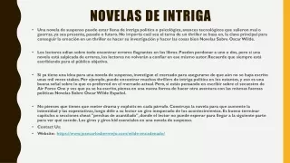 novelas de intriga