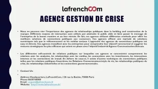 Agence Gestion De Crise
