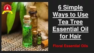 6 Simple Ways to Use Tea Tree Essential Oil for Hair