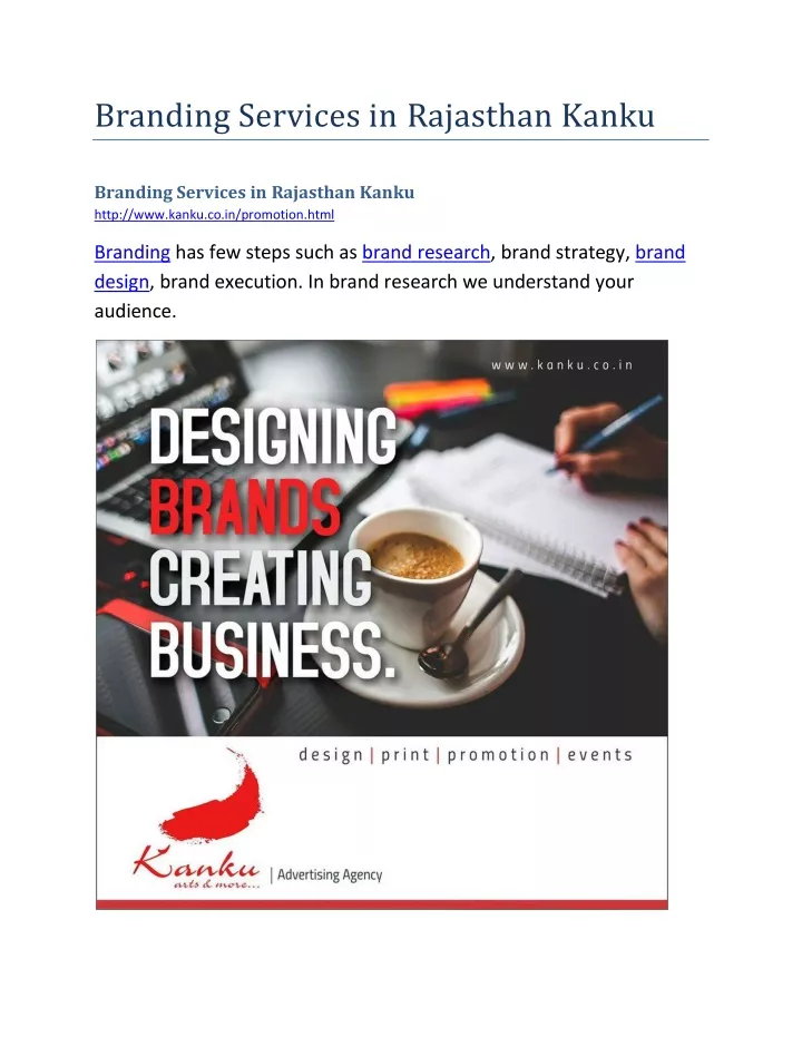 branding services in rajasthan kanku