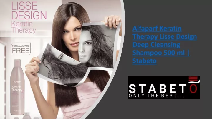 alfaparf keratin therapy lisse design deep cleansing shampoo 500 ml stabeto