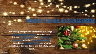 interior design and decorating