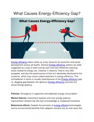 What Causes Energy-Efficiency Gap?