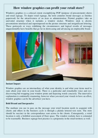 how window graphics can profit your retail store