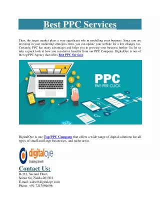 best ppc services