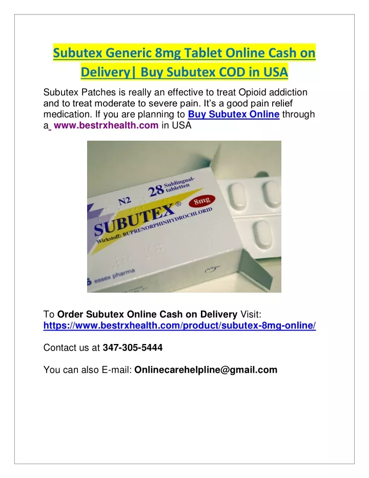 subutex generic 8mg tablet online cash