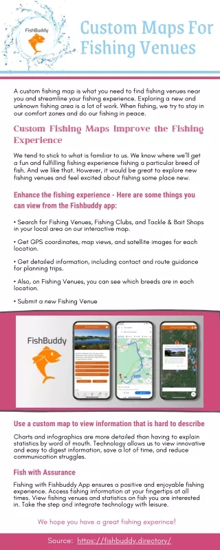 Enhance the Fishing Experience With Custom Fishing Maps