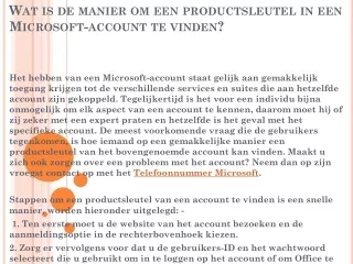 wat is de manier om een productsleutel in een microsoft account te vinden