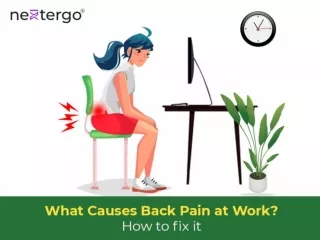 What Causes Back Pain at Work? How to fix it
