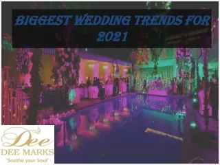Biggest Wedding Trends for 2021