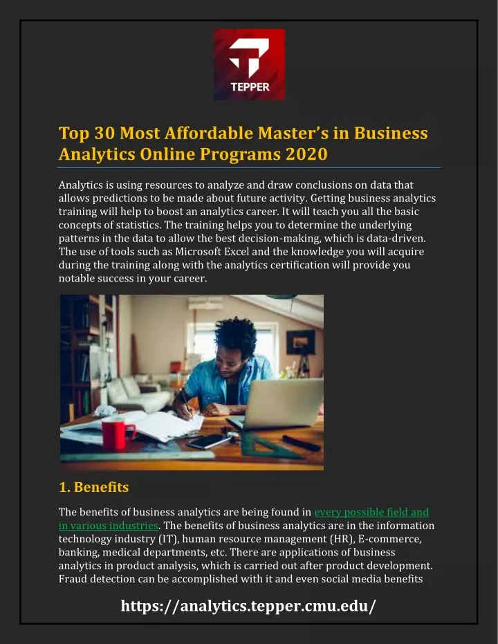 top 30 most affordable master s in business