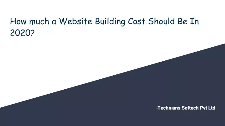 how much a website building cost should be in 2020