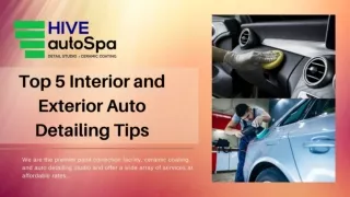 Interior and Exterior Auto Detailing Tips - HIVE autoSpa