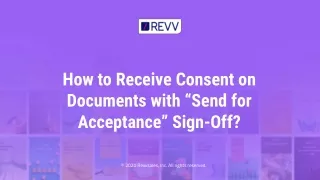 Obtain Recipients' Consent on Documents with