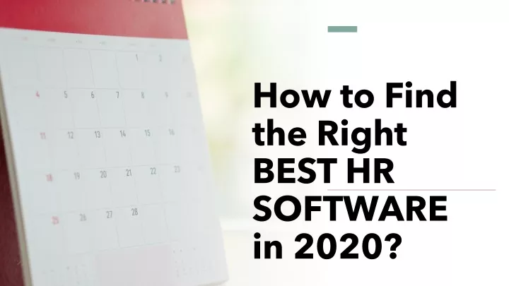 how to find the right best hr software in 2020