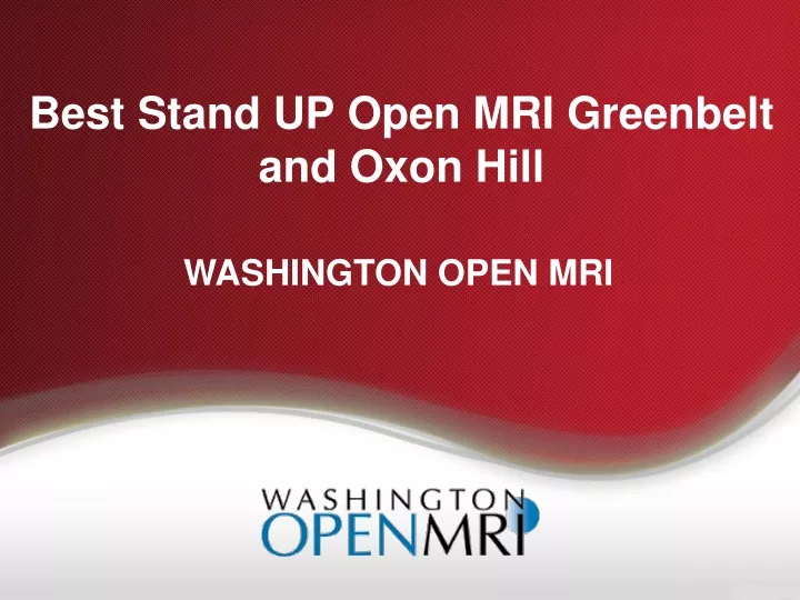 best stand up open mri greenbelt and oxon hill