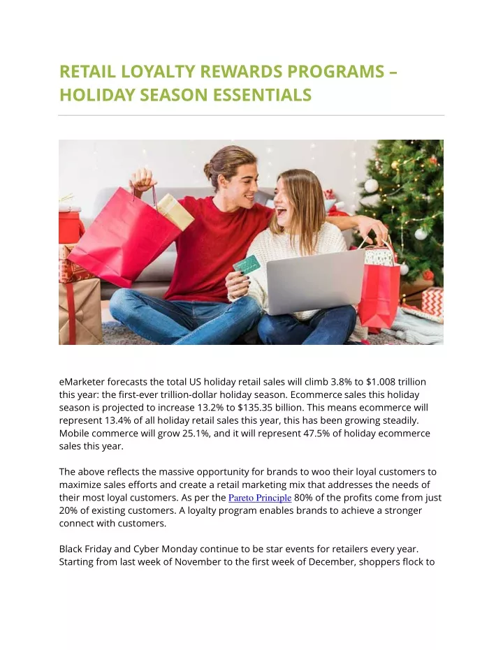 retail loyalty rewards programs holiday season