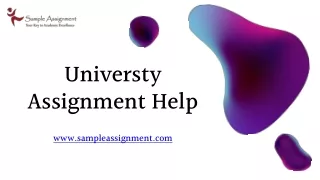 University Assignment Help & Writing Service in Australia