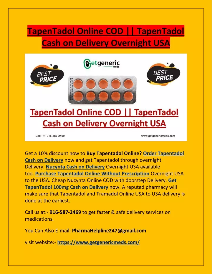 tapentadol online cod tapentadol cash on delivery