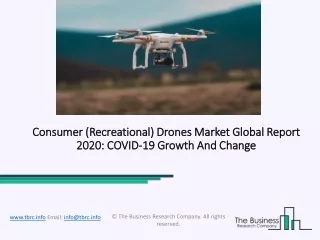 consumer recreational drones market global report 2020 covid 19 growth and change