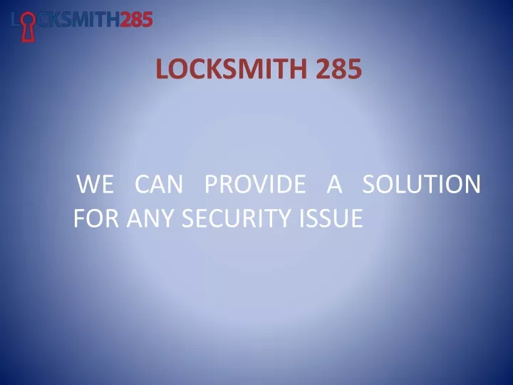 locksmith 285