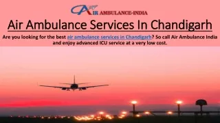 Air Ambulance Services in Chandigarh