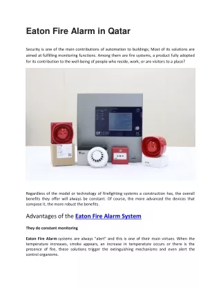 eaton fire alarm in qatar