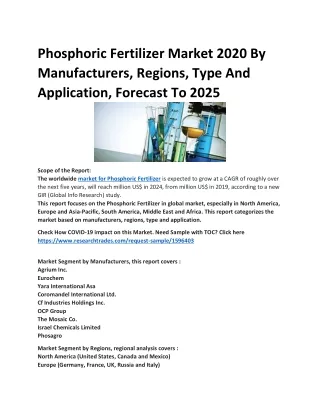 Phosphoric Fertilizer Market