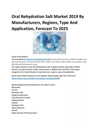 Oral Rehydration Salt Market