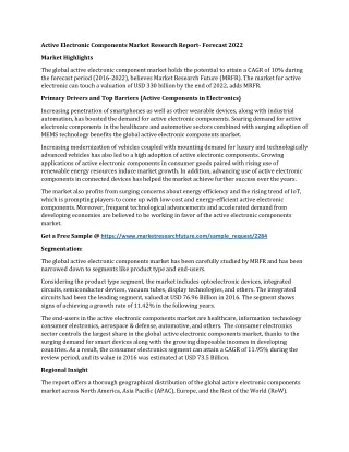 active electronic components market research