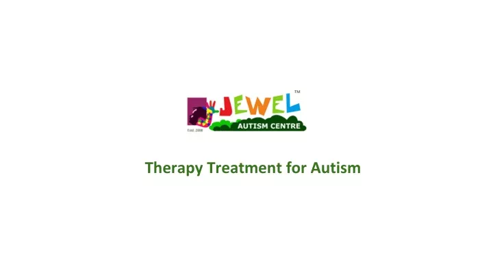 therapy treatment for autism