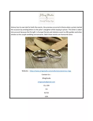 Handmade Promise Rings | Jringstudio.com