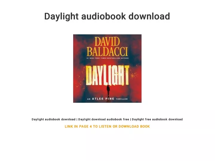 daylight audiobook download daylight audiobook