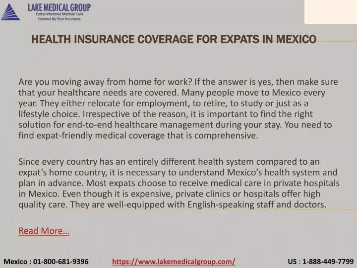 health insurance coverage for expats in mexico