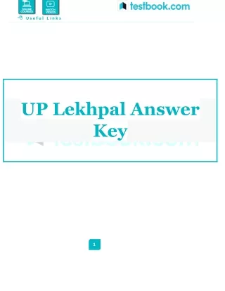 UP Lekhpal Answer Key