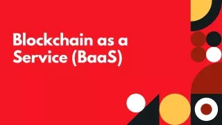 blockchain as a service baas