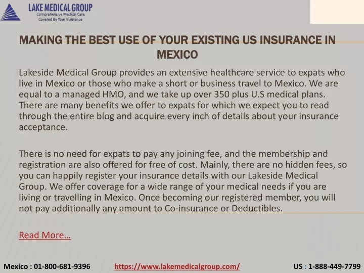 making the best use of your existing us insurance in mexico