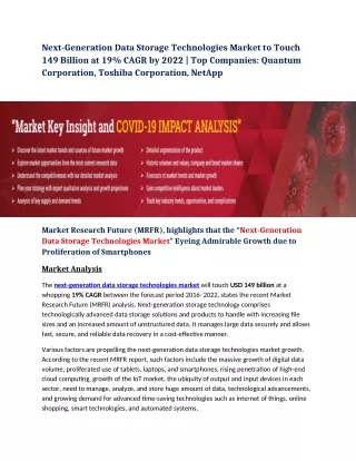 next generation data storage technologies market
