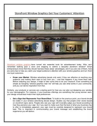 storefront window graphics get your customers