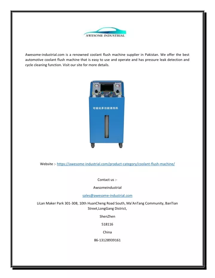 awesome industrial com is a renowned coolant