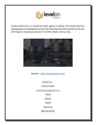 levelonstudio com is a renowned studio agency