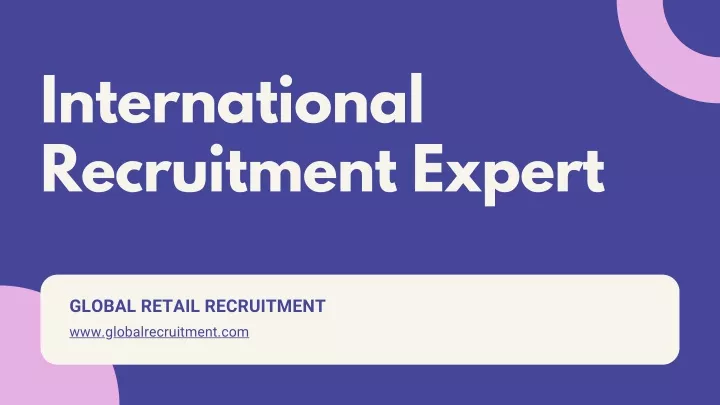 international recruitment expert