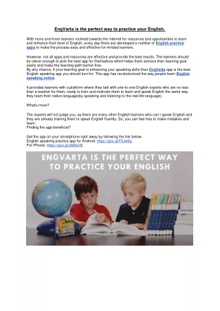 engvarta is the perfect way to practice your