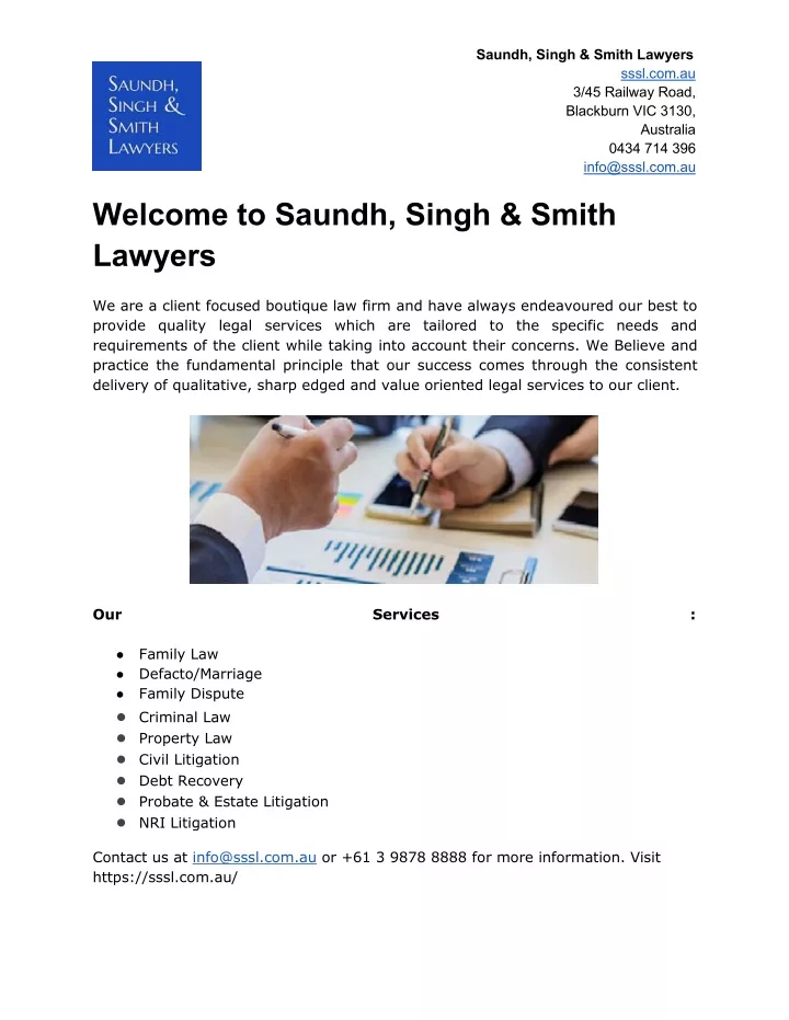 saundh singh smith lawyers