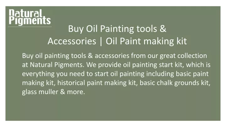 buy oil painting tools accessories oil paint