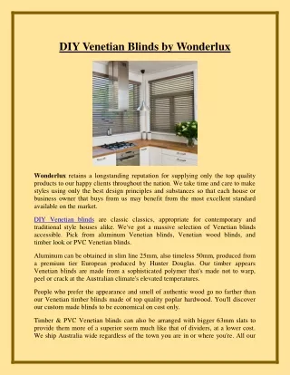 diy venetian blinds by wonderlux