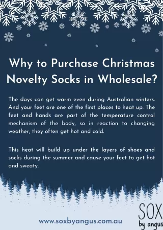 Why to Purchase Christmas Novelty Socks in Wholesale?
