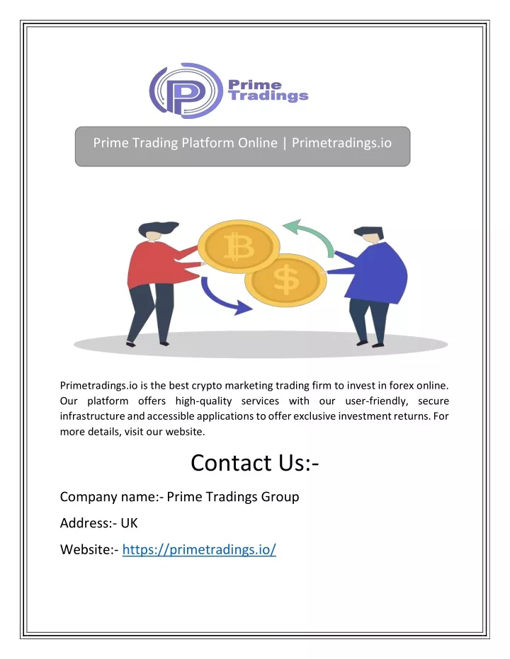 prime trading platform online primetradings io