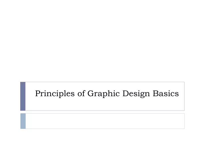 principles of graphic design basics